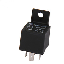 1x Car Truck Auto Automotive DC 12V 40A 40 AMP SPST Relay Relays 4 Pin 4P Black Automobile Relay 2024 - buy cheap