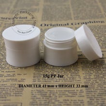 50pcs/lot Promotion 15g Plastic PP Cream Jar Bottle Refillable Cosmetic Container 15ml Packaging 1/2OZ Display Container 2024 - buy cheap