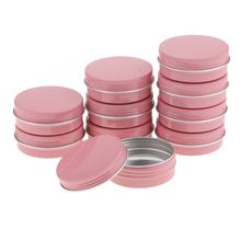 8 Pieces Pink Aluminum Cosmetic Pot Lip Balm Jar Containers Oil Wax Empty 2024 - buy cheap