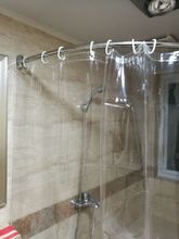 Cortina de ducha gruesa personalizada para el baño, Pvc transparente, 180x180cm 2024 - compra barato