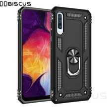 Luxury Armor Soft Shockproof Case For Samsung Galaxy A50 2019 SM-A505F/DS A505FN A505 Silicone Bumper Hard Cover Metal Ring Case 2024 - buy cheap