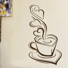Calcomanías de vinilo para pared de cocina, pegatinas decorativas de café, tazas de café deliciosas, panadería, cafetería y tienda, envío gratis 2024 - compra barato