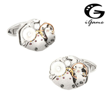 iGame Watch Movement Cuff Links Quality Stainless Steel Material Vintage Mechanical Watch Design Free Shipping 2024 - buy cheap