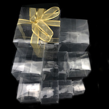 Caliente 30 unids/lote Pvc cuadrado claro REGALOS CAJAS transparente caja de joyería a juguetes de cumpleaños de embalaje y cajas 2024 - compra barato