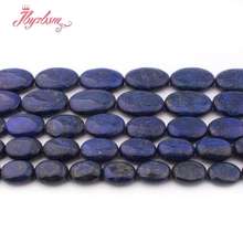 12x16mm 13x18mm 15x20mm pedra oval azul lápis-lazúli espaçador conta solta para colar pulseira faça você mesmo joias 15 "frete grátis 2024 - compre barato