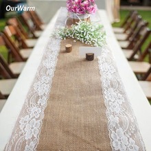 OurWarm Rustic Jute Table Runner Burlap Table Cloth Cover Garland Party Favors Boho Wedding Table Decoration 2024 - buy cheap