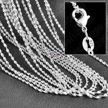 Wholesale 10PCS 16-30 Inches Double Big Singapore Chain 925 Sterling Silver Real Jewelry Necklace Chains For Pendant 2024 - buy cheap