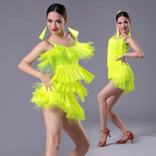 New fashion Latin Dance Dress Girls New Sexy Fringe Salsa/Ballroom/Tango/Cha Cha/Rumba/Samba/Latin Dresses For Dancing 2024 - buy cheap