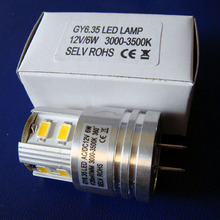 High quality AC/DC12V 6w GY6.35 led bulb,LED GY6.35 lamp 12V GY6 led Downlights GY6.35 Led crystal light free shipping 50pcs/lot 2024 - buy cheap