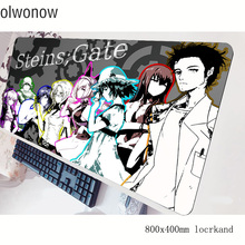 steins gate mousepad gamer Indie Pop 800x400x3mm gaming mouse pad Aestheticism notebook pc accessories padmouse ergonomic mat 2024 - buy cheap