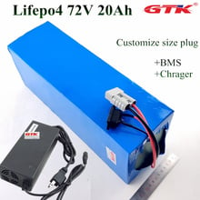 Lifepo4 72V Ebike Lithium Battery 24S 3.2v 32650 72v 20AH Battery Pack with 50Amp BMS For 3000W Scooter Motor + 5A Charger 2024 - buy cheap