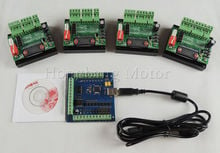 Kit roteador cnc mach 3, usb, 4 eixos, 4 unidades, tb6560, 1 eixo, placa de driver + um mach 3, 4 eixos, usb, controle de passo, cartão 100khz 2024 - compre barato