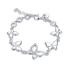Versilbertes Armband Fashion Bracelet for Women Silver Plated Jewelry Christmas Gift Wholesale Engagement Bracelet 2024 - buy cheap