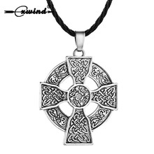 Cxwind Vintage Armenian Cross Knot Necklace Talisman Solar Celtics Armenian Druid Amulet Pendants Necklaces Jewelry dropshipping 2024 - buy cheap