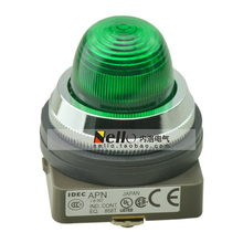 [Sa] luz japonesa e autêntica original de mola, 30mm ac/dc 24v led verde-10 embutida