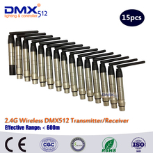 DHL Fast Free Shipping  wireless DMX512 1PCS  transmitter and 14PCS receiver 2024 - buy cheap