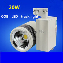 20pcs/lot Free shipping20w LED Track Spotlight 85~100LM/W Track light AC85~265V,Integrated chips 2 PIN 2024 - buy cheap