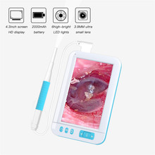 Kebidumei-mini câmera endoscópica sem fio, 3.9mm, à prova d'água, com tela de 4.3 polegadas, hd 1080p, para inspeção médica 2024 - compre barato