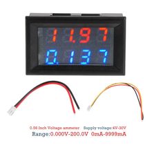 0.28 Inch Digital DC Voltmeter Ammeter 4 Bit 5 Wires DC 200V 10A Voltage Current Meter Power Supply LED Dual Display W329 2024 - buy cheap