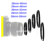 5Pcs 39mm to 46mm-49mm-52mm-55mm-58mm 39 46 49 52 55 58 mm Metal Step-Up Step Up Ring Camera Lens Lenses Filter Stepping Adapter 2024 - buy cheap