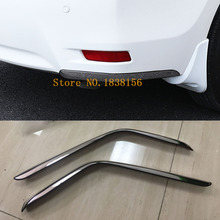 Car Styling Rear Back Side Bumper Corner Trim Frame Stainless Steel Anti-Rub Cover 2pcs For Toyota Corolla Altis 2017 2018 2019 2024 - buy cheap