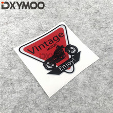 Motorcycle Racing Bumpers MOTOR Red Vintage Enjoy The Rides Car Reflective Stickers 10x9cm 2024 - buy cheap