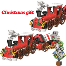 Christmas Train Building Bricks Compatible Winter Train Series Building Blocks Toy For Children GIFT 345pcs 2024 - buy cheap