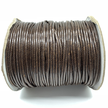 0.5/0.8/1/1.5/2mm Coffee Waxed Cotton Cord Waxed Thread Cord String Strap Necklace Rope For Shamballa Bracelet Making 2024 - buy cheap