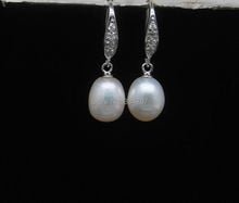 Pendientes de plata tibetana Noble, aretes de 9-10MM, AAA + Blanca, venta al por mayor, 3 uds. 2024 - compra barato