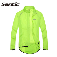 Куртка Santic мужская для велоспорта, непродуваемая и непродуваемая ветрозащитная, езды на велосипеде, защита от УФ-лучей, водонепроницаемая, для рыбалки 2024 - купить недорого