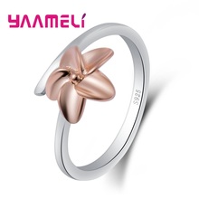 Vintage Fine Gift For Girl 925 Sterling Silver Accessories Pretty Party Wear Jewelry Romantic Sweet Style Women Ring 2024 - buy cheap