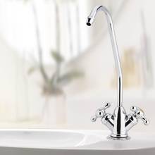 1/4'' Sink Faucets Zinc Alloy Kitchen Bathroom Faucet torneira Double Head Faucet Tap Reverse Osmosis Drinking Water Filt 2024 - buy cheap