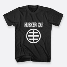 Мужская хлопковая футболка Husker Du Alternative Rock, черная футболка с коротким рукавом и круглым вырезом, размер S-3XL 2024 - купить недорого