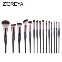Zoreya-conjunto de pincéis de maquiagem com cabo de boliche, 2019 peças, sombra, base em pó, ferramenta para beleza 2024 - compre barato