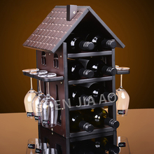 Estante para enfriar botellas de vino, soporte colgante para copas, estante al revés, creativo, con forma de choza, 1 unidad 2024 - compra barato