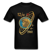 Camiseta de algodón de alta calidad para hombre, camisa de héroe Retro, astronauta ruso, Yuri Gagarin, CCCP, 2018 2024 - compra barato