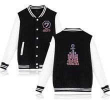 Latest Printed GOT7 Kpop Fashion Hip Hop Men Women Baseball Jacket Sport Casual Long Sleeve Hoodies Jackets Sweatshirt Coat Tops 2024 - buy cheap