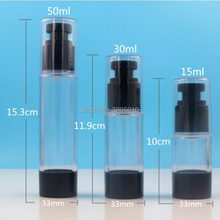 Botella de vacío sin aire de 15ml, 30ml, 50ml, contenedor de artículos de tocador de Perfume rellenable de plástico vacío F734 2024 - compra barato