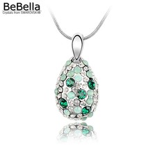 Bebella opala cristal pingente colar feito com cristais de swarovski moda jóias para mulheres meninas amante crianças presente 2024 - compre barato