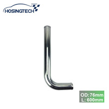 HOSINGTECH-Universal L shape pipe diameter 3'' 76mm Pipe length 600mm Cold Air Intake aluminum pipe 2024 - buy cheap