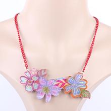 Bonsny-Colgante de Primavera/cuello de estilo verano para niña y mujer, diseño de flores encantadoras, cinco colores, envío gratis, 2016 2024 - compra barato