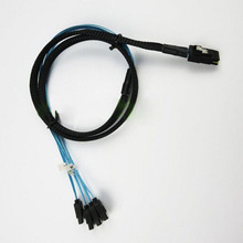 1pcs/lot Mini SAS Cable 4i SFF-8087 to 4X SATA 7P Hard Disk Data Cable 180 Degree 50cm 2024 - buy cheap