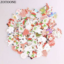 ZOTOONE Mix Christmas Wodden Buttons For Clothing Needlework Scrapbooking Snowman Santa Claus Craft Sewing Buttons Accessories A 2024 - buy cheap