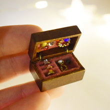1PCS 1:12 Miniature Dollhouse Jewelry Box Pretend Play House Fit  Furniture Decor Accessoris Toy 2024 - buy cheap