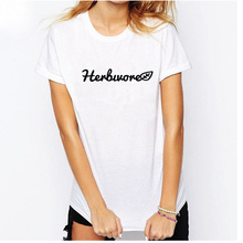 Skuggnas-Camiseta con estampado de Herbivore para mujer, camiseta Hipster con estampado de plantas vegetales, estilo Harajuku, para verano 2024 - compra barato