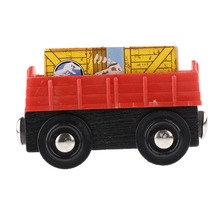 Mini carro de trem magnético de madeira, modelo de carrinho de brinquedo com conjunto de ferrovia, acessórios para crianças e bebês 2024 - compre barato