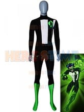 Супергерой Зеленый Фонарь, костюм из лайкры и спандекса, костюм Zentai, Зеленый Фонарь, костюм для косплея, костюм для Хэллоуина, костюм на заказ 2024 - купить недорого