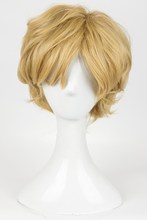 Role Play Moon Tenoh Haruka Sailor Uranus Short Wig Cosplay Golden Wig Hair Halloween 2024 - buy cheap