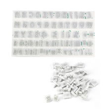 64PCS/SET DIY Characters Upper Lower Case Cookie Cutter Plastic Alphabet Letters Fondant Cutter Baking Mold Cake Decorating Tool 2024 - buy cheap
