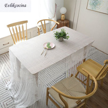 Free Shipping Europe Milk White Lace Tablecloth Home/Hotel Table Cover Mantel De Mesa Multifunction Printed Covered Cloth Nappe 2024 - buy cheap